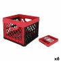 Multi-use Box Tontarelli Red Squared 33,5 x 33, x 27,9 cm (6 Units) | Tienda24 - Global Online Shop Tienda24.eu