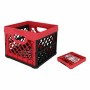 Caja Multiusos Tontarelli Rojo Cuadrado 33,5 x 33, x 27,9 cm (6 Unidades) | Tienda24 - Global Online Shop Tienda24.eu