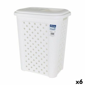 Cestino a pedale Bianco Plastica 50 L (3 Unità) | Tienda24 - Global Online Shop Tienda24.eu