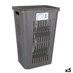 Laundry Basket Laundry Sevice Dark blue Plastic 40 L 34 x 52,5 x 34 cm (4 Units) | Tienda24 - Global Online Shop Tienda24.eu