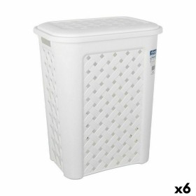 Cesto de Roupa Suja Com pegas Branco 50 L (6 Unidades) | Tienda24 - Global Online Shop Tienda24.eu