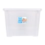 Storage Box with Lid Dem Kira Plastic Transparent 32 L 42 x 36 x 30 cm (4 Units) by Dem, Storage boxes and chests - Ref: S222...