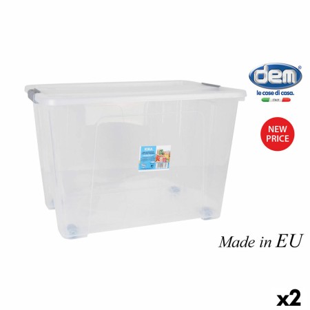 Caixa Multiusos Dem Kira 62 L 58 x 41 x 39 cm (2 Unidades) de Dem, Caixas e baús de arrumação - Ref: S2228552, Preço: 17,23 €...