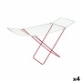 Estendal de Roupa Dobrável Confortime Bermeo 170 x 55 x 95 cm Branco Vermelho (4 Unidades) de Confortime, Estendais - Ref: S2...