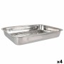 Baking tray Quttin Steel Silver Rectangular 43,4 x 31,2 cm (4 Units) by Quttin, Roasting Pans - Ref: S2228692, Price: 41,95 €...