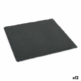 Plateau DKD Home Decor Noir Naturel Bois 41 x 41 x 50 cm | Tienda24 - Global Online Shop Tienda24.eu