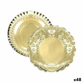 Plateau apéritif Algon Doré Ronde 30 x 30 x 1,5 cm (48 Unités) de Algon, Plats et plateaux - Réf : S2229308, Prix : 26,93 €, ...