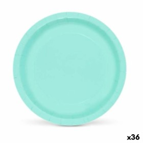 Plate set Algon Aquamarine Disposable Cardboard 20 x 20 x 1,5 cm (36 Units) by Algon, Turntables - Ref: S2229383, Price: 20,8...