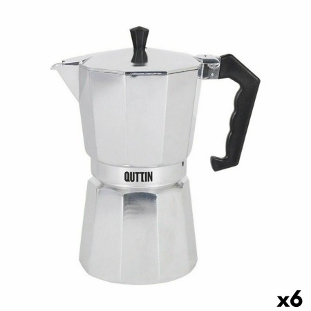 Italian Coffee Pot Quttin Aluminium 12 Cups (6 Units) by Quttin, Stovetop Coffee Makers - Ref: S2230458, Price: 82,12 €, Disc...