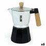 Italian Coffee Pot Quttin Wood Aluminium 9 Cups (6 Units) by Quttin, Stovetop Coffee Makers - Ref: S2230461, Price: 79,80 €, ...