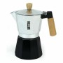 Italian Coffee Pot Quttin Wood Aluminium 9 Cups (6 Units) by Quttin, Stovetop Coffee Makers - Ref: S2230461, Price: 79,80 €, ...