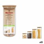 Frasco Quttin Bamboo Vidro de Borosilicato Silicone 1,25 L 10,2 x 22,8 cm (12 Unidades) (9,5 x 21 cm) de Quttin, Armazenament...