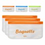 Sacchetto Riutilizzabile per Alimenti Quttin 3 Pezzi 30 x 15 cm (18 Unità) di Quttin, Conservazione di alimenti - Rif: S22305...