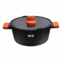 Casserole with glass lid Quttin Gastro Black Orange 34,5 x 25,5 x 12 cm (6 Units) | Tienda24 - Global Online Shop Tienda24.eu