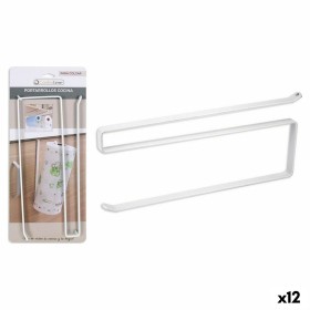 Kitchen Paper holder Versa White Metal 32 cm | Tienda24 - Global Online Shop Tienda24.eu