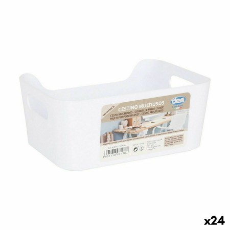 Cesta Multiusos Dem Blanco 19 x 13,5 x 8 cm (24 Unidades) | Tienda24 - Global Online Shop Tienda24.eu