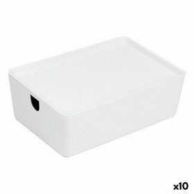 Storage Box with Lid Transparent Plastic 13,7 L 27,5 x 18 x 42,5 cm (12 Units) | Tienda24 - Global Online Shop Tienda24.eu