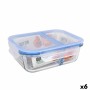 Hermetic Lunch Box Quttin 2 Compartments Rectangular 1 L (6 Units) by Quttin, Food storage - Ref: S2231752, Price: 31,07 €, D...