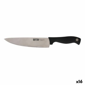 Coltello da Cucina 3,5 x 33,5 x 2,2 cm Argentato Nero Acciaio inossidabile Plastica (12 Unità) | Tienda24 - Global Online Shop Tienda24.eu