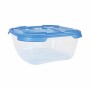 Conjunto de Lancheiras Tontarelli Nuvola 1 L Azul Quadrado 3 Peças (12 Unidades) de Tontarelli, Armazenamento de alimentos - ...