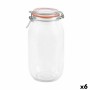 Jar La Mediterránea Hermetic Glass 2 L (6 Units) by La Mediterránea, Food storage - Ref: S2233067, Price: 22,87 €, Discount: %