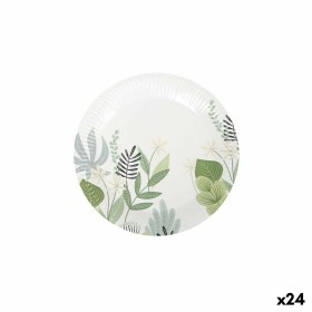 Service de vaisselle Algon Produits à usage unique Carton Floral 12 Pièces 18 cm (24 Unités) de Algon, Platines - Réf : S2233...