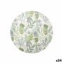 Plate set Algon Disposable Cardboard Floral 3 Pieces 28 cm (24 Units) by Algon, Turntables - Ref: S2233526, Price: 14,87 €, D...