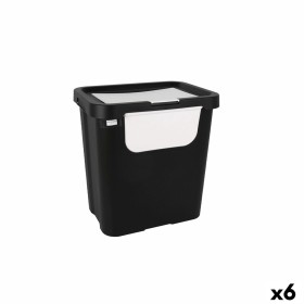 Caixote de Lixo para Reciclagem Preto/Cinzento | Tienda24 - Global Online Shop Tienda24.eu