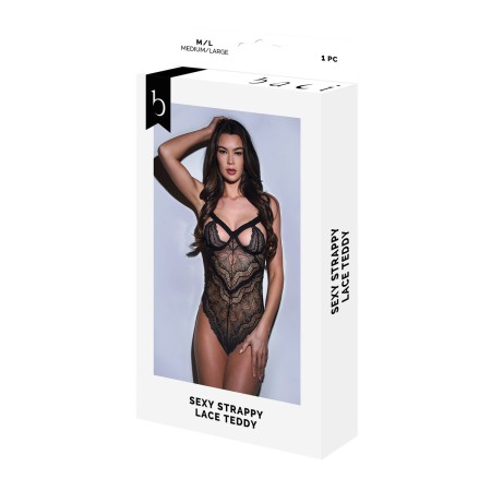 Body Baci Lingerie Sexy Strappy Lace Preto S/M | Tienda24 Tienda24.eu