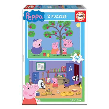 Child's Puzzle Educa Peppa Pig (2 x 48 pcs) by Educa, Jigsaws - Ref: S2403628, Price: 8,91 €, Discount: %