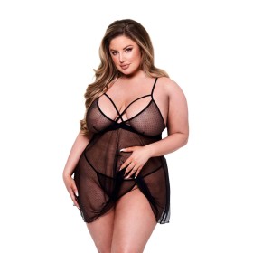 Ensemble de Lingerie Chilirose Noir XL 2 Pièces | Tienda24 Tienda24.eu