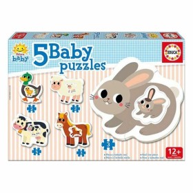 Set de 5 Puzzles Educa Baby Farm de Educa, Puzzles classiques - Réf : S2403649, Prix : 8,91 €, Remise : %