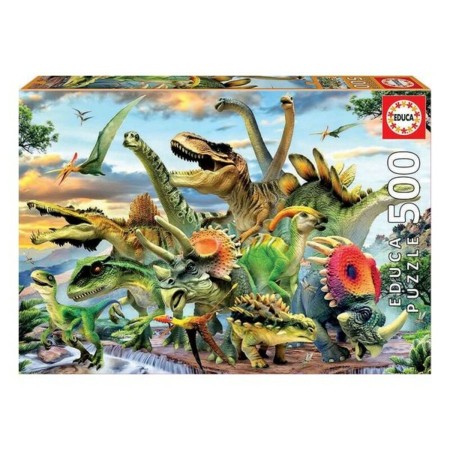 Puzzle Educa Dinosaurier 500 Stücke von Educa, Klassische Puzzles - Ref: S2407616, Preis: 8,08 €, Rabatt: %