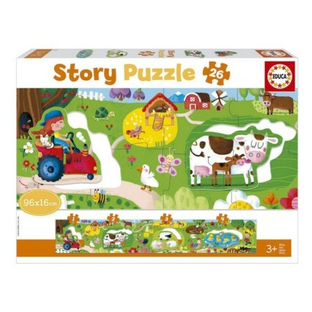 Puzzle Bébé Ferme Story Educa (26 pcs) de Educa, Puzzles classiques - Réf : S2410491, Prix : 11,11 €, Remise : %