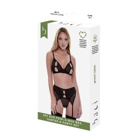 Conjunto de Lencería Guilty Pleasure Negro (M) | Tienda24 Tienda24.eu