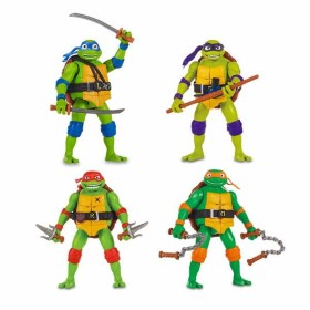 Statuetta Articolata Teenage Mutant Ninja Turtles Deluxe 7 cm di Teenage Mutant Ninja Turtles, Personaggi di gomma - Rif: S24...