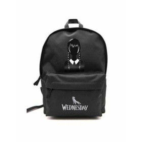 Mochila Escolar Wednesday Wednesday Addams Preto 43 x 31 x 13,5 cm de Wednesday, Mochilas infantis - Ref: S2433015, Preço: 27...