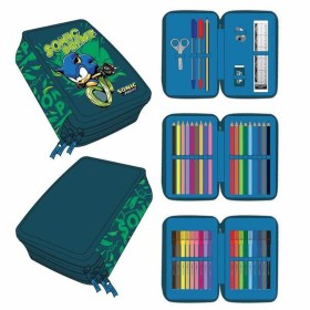 Trousse d'écolier Bleu foncé 12,5 x 6,5 x 19,5 cm de N/A, Trousses - Réf : S2434315, Prix : 18,50 €, Remise : %