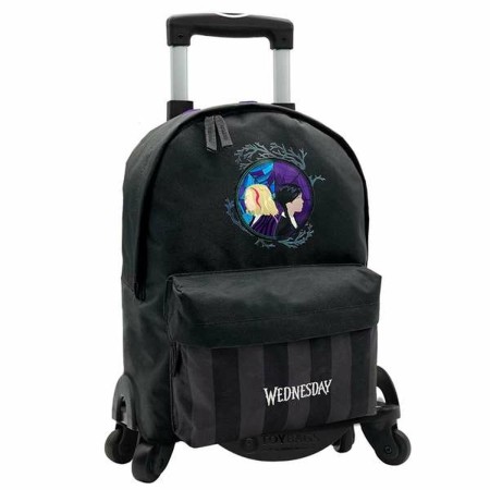 Mochila Escolar con Ruedas Wednesday 43 x 31 x 13,5 cm de Wednesday, Mochilas infantiles - Ref: S2436112, Precio: 53,93 €, De...