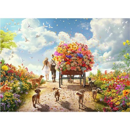 Puzzle Educa Flower Cart 1000 Piezas de Educa, Puzzles - Ref: S2436198, Precio: 10,38 €, Descuento: %