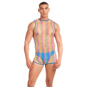 Conjunto de Lencería Rainbow Party Blanco L/XL | Tienda24 Tienda24.eu