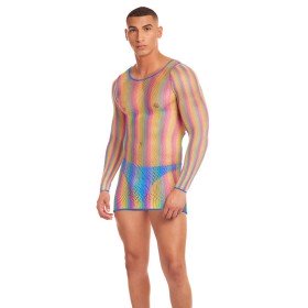 Conjunto de Lencería Rainbow Party Negro L/XL | Tienda24 Tienda24.eu