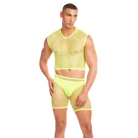 Conjunto de Lencería Rainbow Party Amarillo L/XL | Tienda24 Tienda24.eu