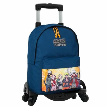 School Rucksack with Wheels Naruto Blue 42 x 31 x 13,5 cm by Naruto, Children's Backpacks - Ref: S2436474, Price: 49,61 €, Di...