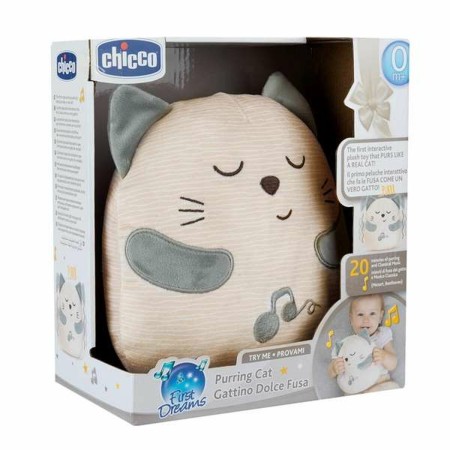 Plüschtier mit Klang Chicco Katze 20 x 17 x 10 cm Weiß von Chicco, Tiere und Figuren - Ref: S2436638, Preis: 21,94 €, Rabatt: %