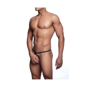 Tanga Mob Eroticwear Nero S/M di Mob Eroticwear, Perizomi, string e tanga - Rif: M0402327, Prezzo: 16,40 €, Sconto: %