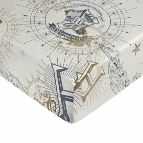 Fitted sheet Harry Potter White Burgundy Super king | Tienda24 Tienda24.eu