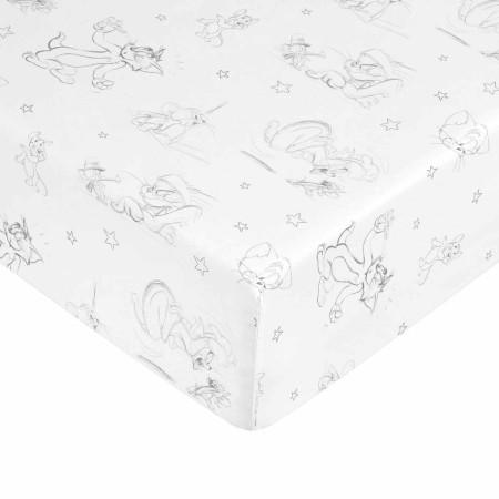 Fitted bottom sheet Tom & Jerry Multicolour Single | Tienda24 Tienda24.eu