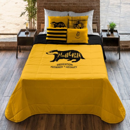 Steppdecke Harry Potter Hufflepuff Bunt 250 x 4 x 270 cm Doppelmatratze | Tienda24 Tienda24.eu