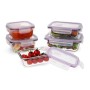 Set of 5 lunch boxes Quid Frost Transparent Glass (5 Units) by Quid, Food storage - Ref: S2700666, Price: 22,23 €, Discount: %